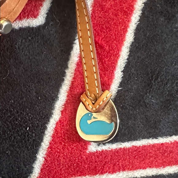 Dooney Red Nylon Sac Style Red Shoulder Bag Women's EUC - Picture 4 of 8